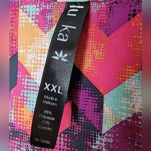 Lukka Lux Athletic Workout Racerback Tank Multicolor Chevron Print Sz XXL - Picture 3 of 4